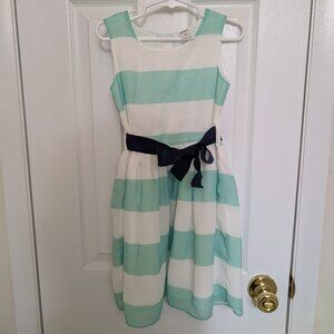 Carter's Mint Green/ White Stripe dress